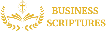 Business Scriptures footer logo - Christian business insights and guidance.