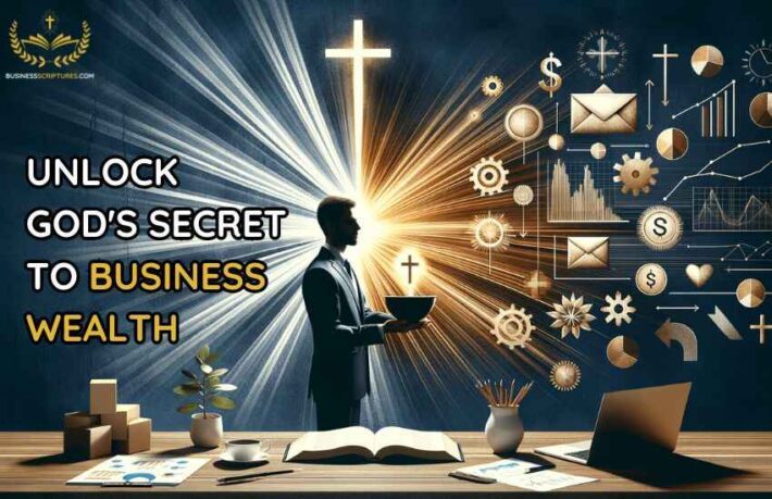 Business Scriptures – Bible Verses for Success & Growth - 9 - https://businessscriptures.com Business professional practicing Christian business ethics by donating to charity, with a cross subtly integrated in the background