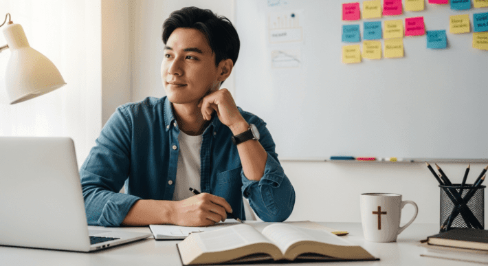 Business Scriptures – Bible Verses for Success & Growth - 5 - https://businessscriptures.com Christian entrepreneur overcoming creative block with Bible verses – Business Scriptures