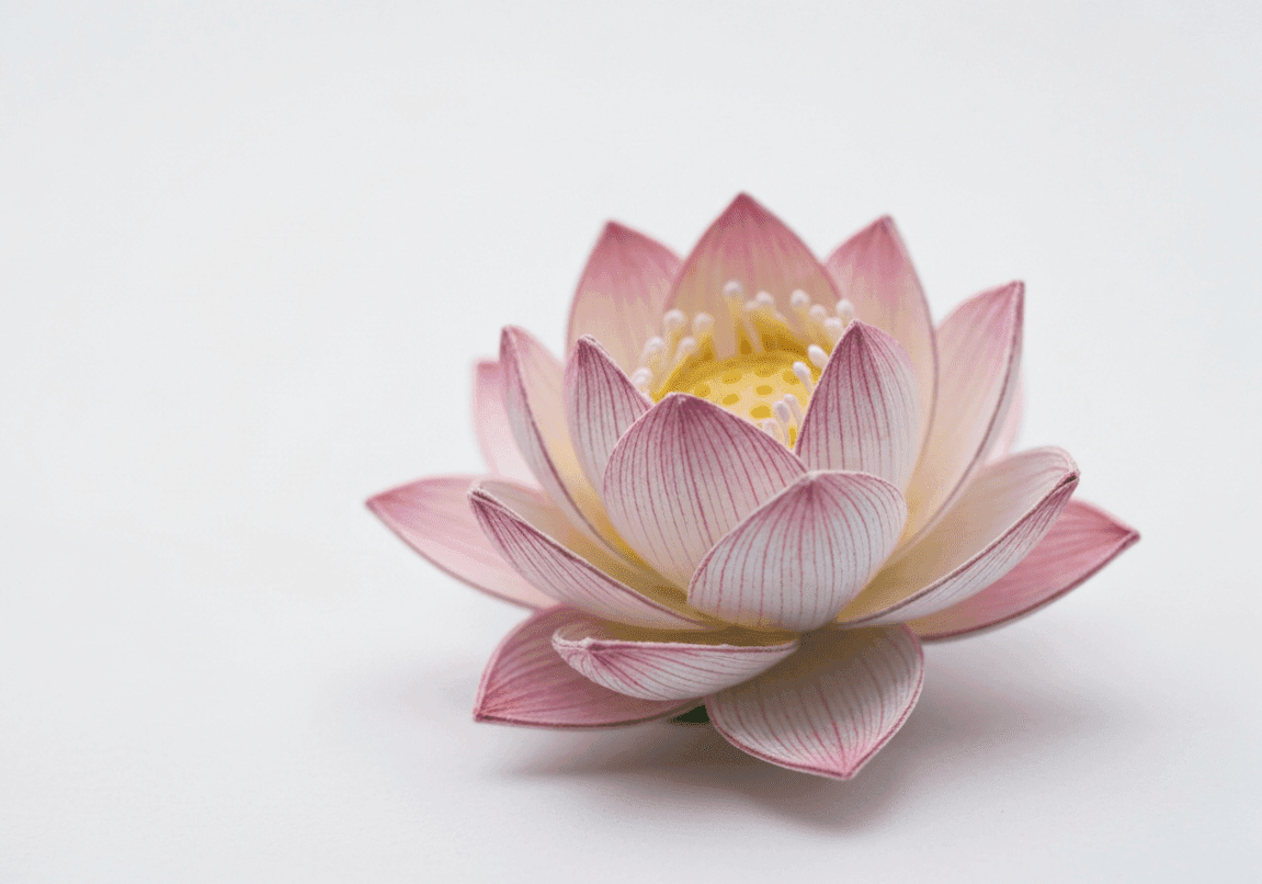 A group in a meeting room paused in prayer before brainstorming.