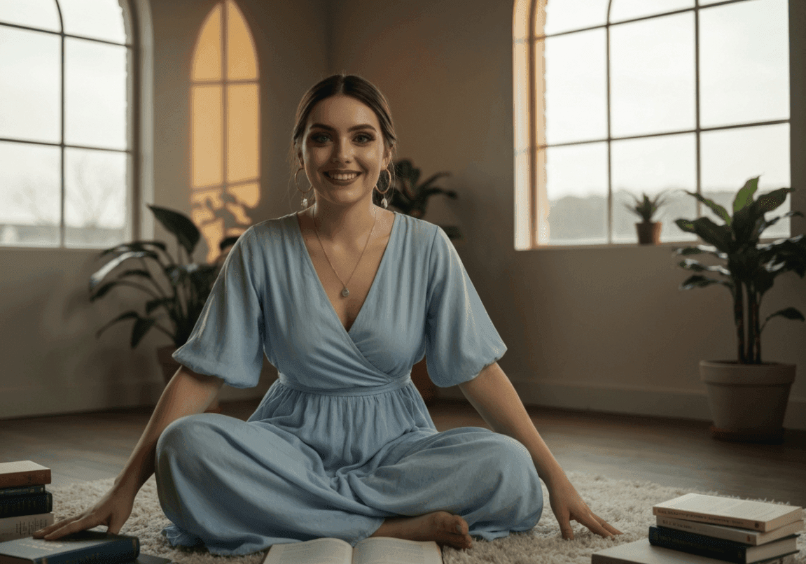 Leader mentoring a group, fostering community and empowerment among team members.