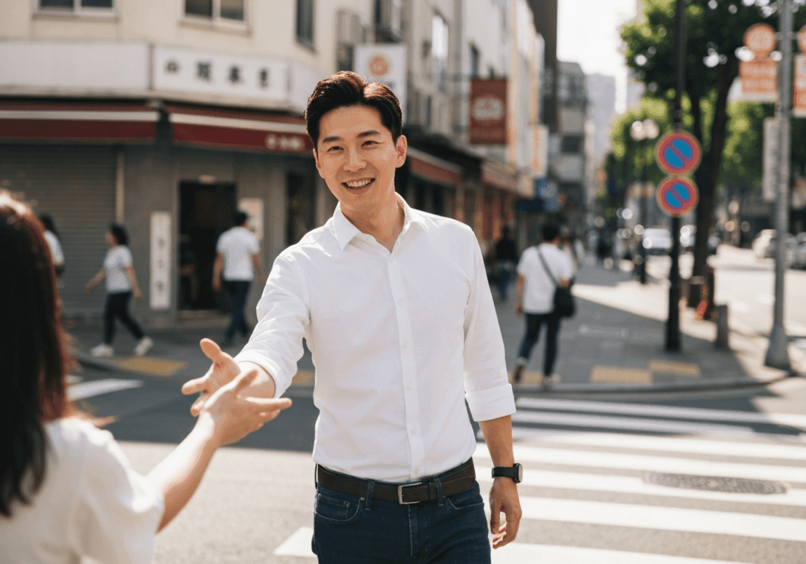Entrepreneur gazing out window, reflecting on trusting God's plan