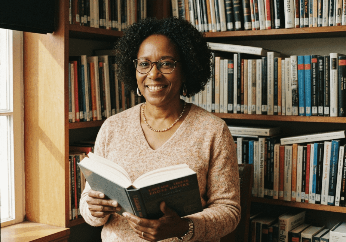A business leader reflecting in a conference room with an open Bible, embodying scriptural guidance in decision-making.