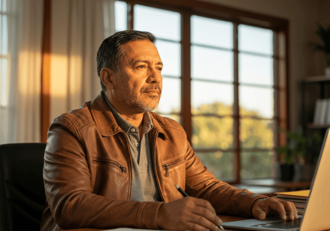 Business professionals in prayer seeking wisdom for decision-making